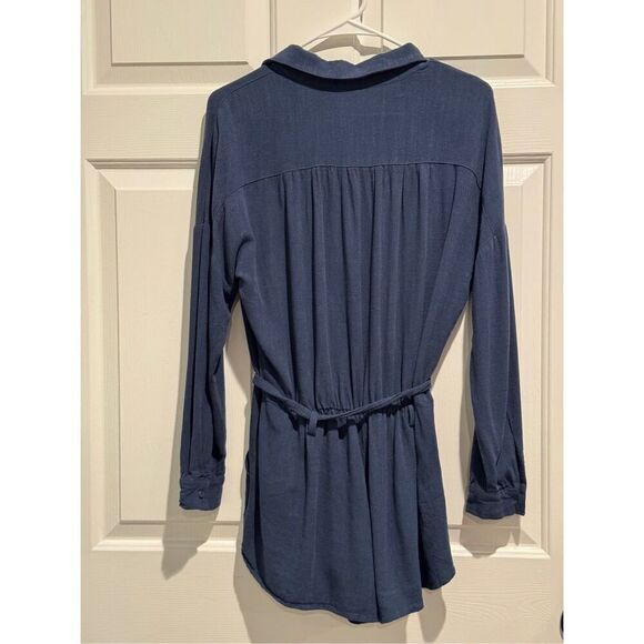 Gentle Fawn Linen Blend Nevada Summertime Ocean Waters Short Romper Size Small - Picture 13 of 13